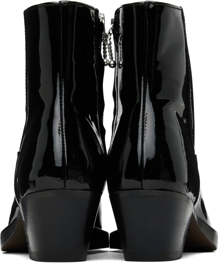 Ernest W. Baker Black Western Boots - Image 2