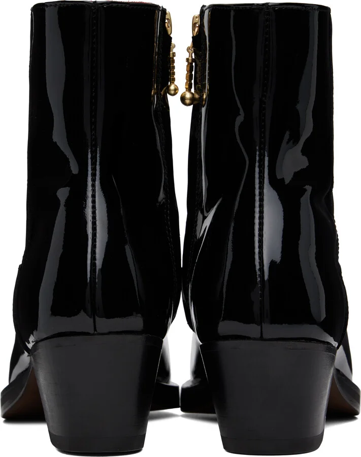 Ernest W. Baker Black Western Boots - Image 2