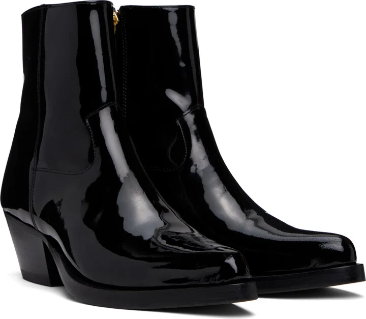 Ernest W. Baker Black Western Boots - Image 4