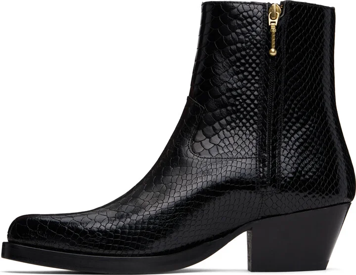 Ernest W. Baker Black Western Boots - Image 3