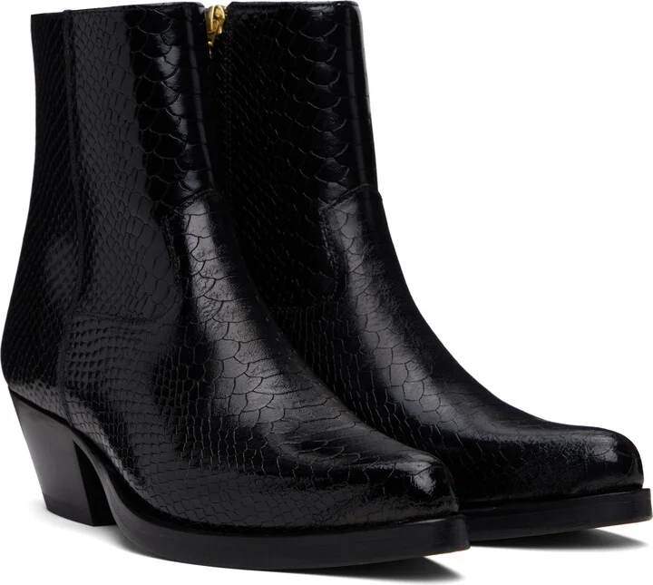 Ernest W. Baker Black Western Boots - Image 4