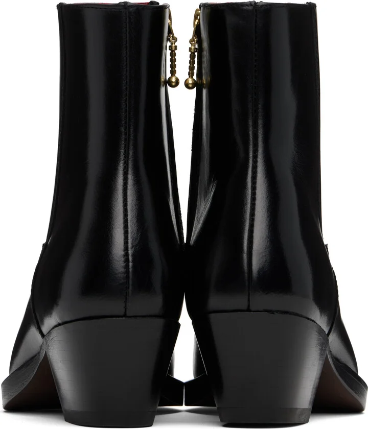 Ernest W. Baker Black Western Boots - Image 2