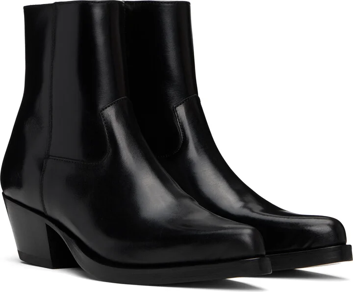 Ernest W. Baker Black Western Boots - Image 4