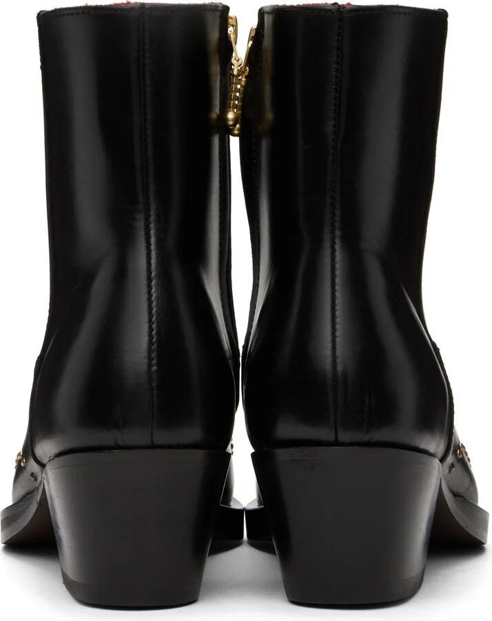Ernest W. Baker Black Western Boots - Image 2