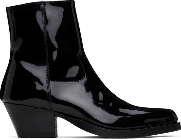 Ernest W. Baker Black Western Boots