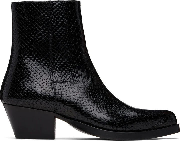 Ernest W. Baker Black Western Boots
