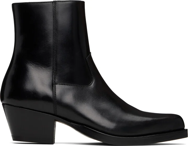 Ernest W. Baker Black Western Boots