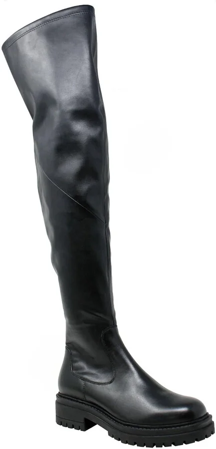 Erratic Womens Faux Leather Tall Over-The-Knee Boots