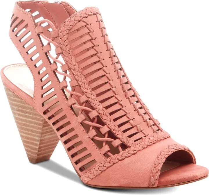 Eshantel Womens Nubuck Open Toe Booties