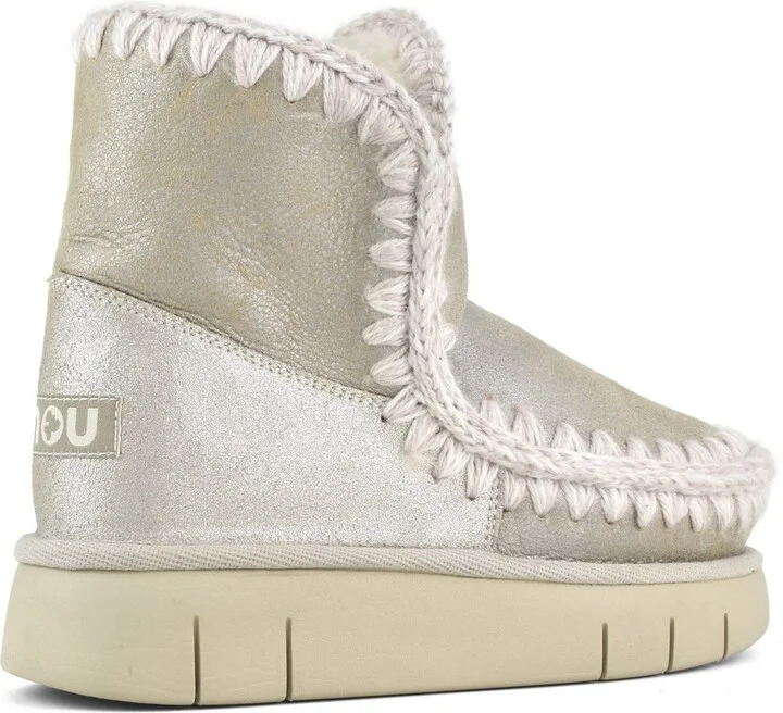 Eskimo 18 Bounce In Stone Metallic Sheepskin - Image 3