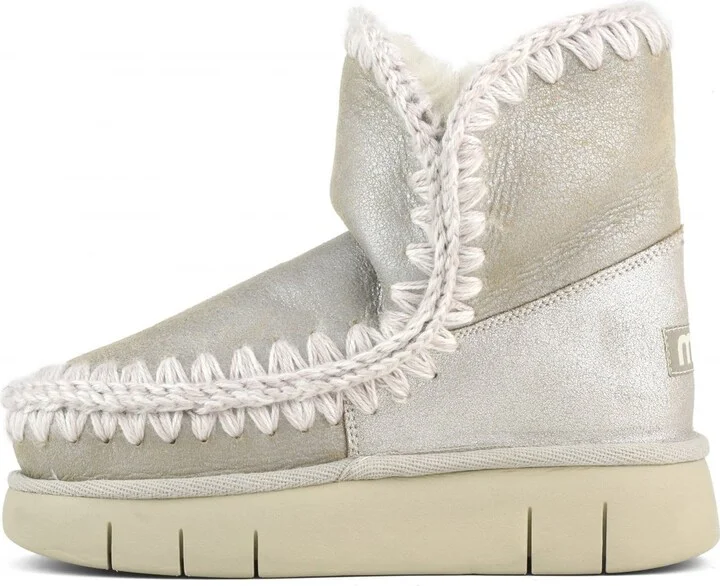 Eskimo 18 Bounce In Stone Metallic Sheepskin - Image 5