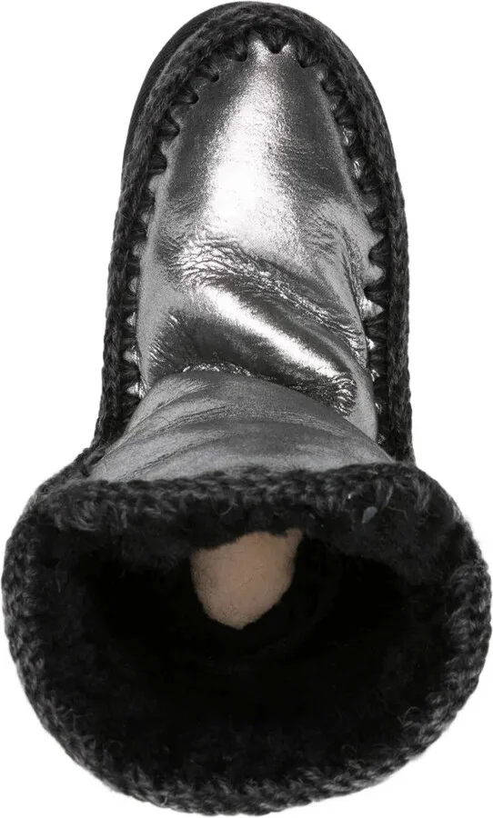 Eskimo 18 crochet-trim metallic-leather boots - Image 4