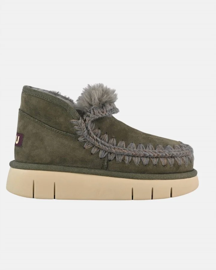 Eskimo Bounce Sneaker In Black Olive
