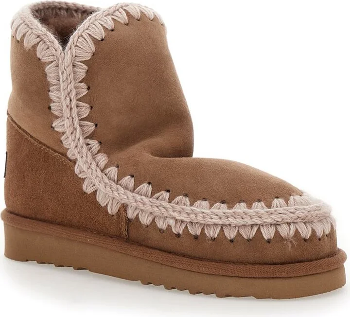 'Eskimo' Brown Boots With Rear Logo Patch In Suede Woman - Image 2