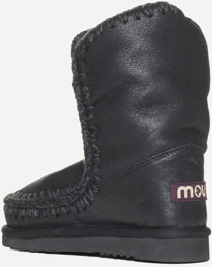Eskimo Leather And Shearling Ankle Boots - Image 3