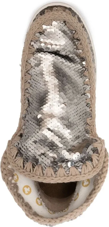 Eskimo sequined sneaker-boots - Image 4