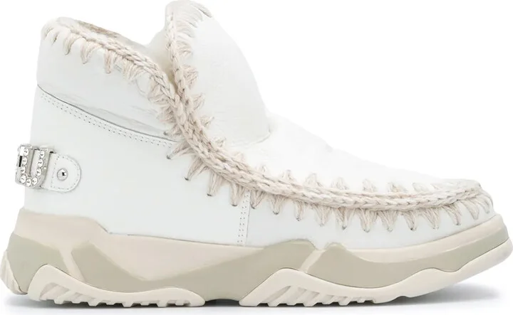 Eskimo Whipstitch High-Top Sneakers
