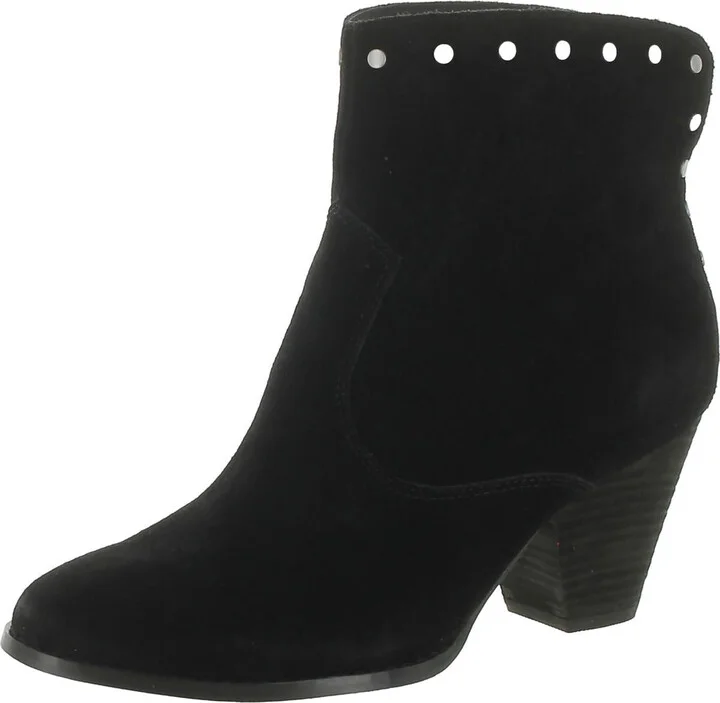 Esmae Womens Suede Studded Ankle Boots