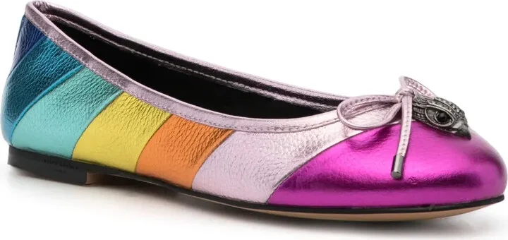 Esme metallic-effect ballerinas - Image 2