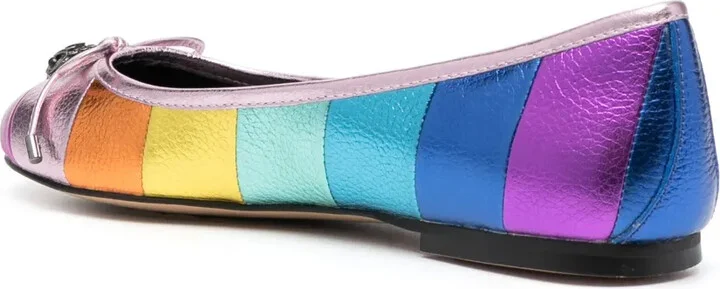 Esme metallic-effect ballerinas - Image 3