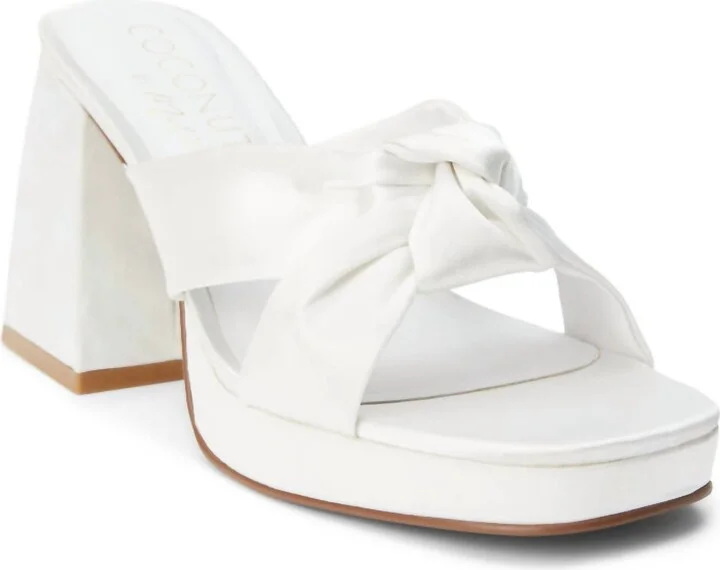 Esme Platform Heel In White