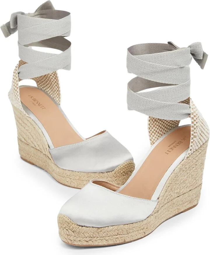 Esmerelda Ankle Wrap Wedge Sandal - Image 4