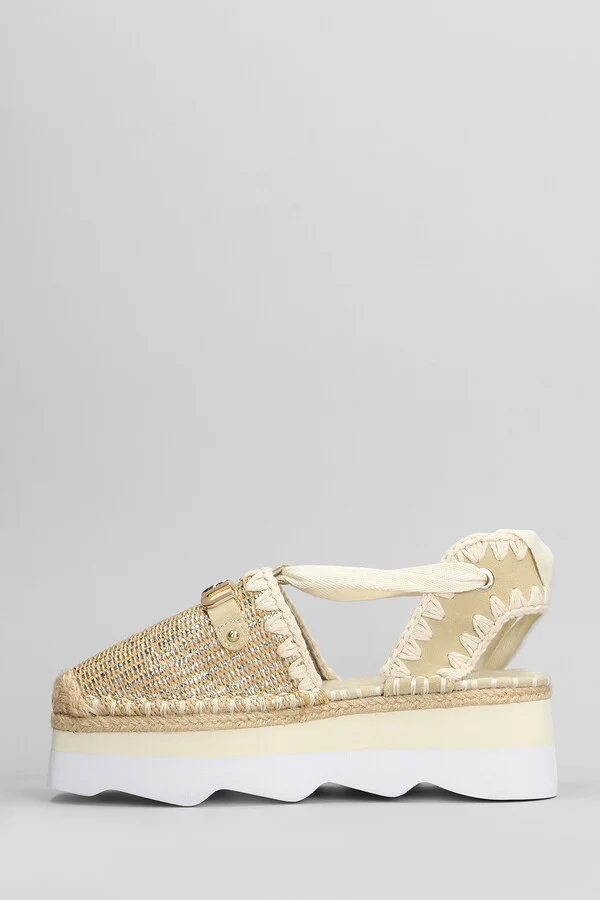 Espa Sandal Espadrilles In Beige Raffia - Image 3