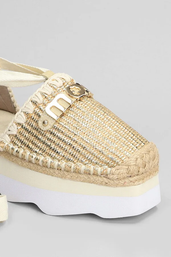 Espa Sandal Espadrilles In Beige Raffia - Image 5