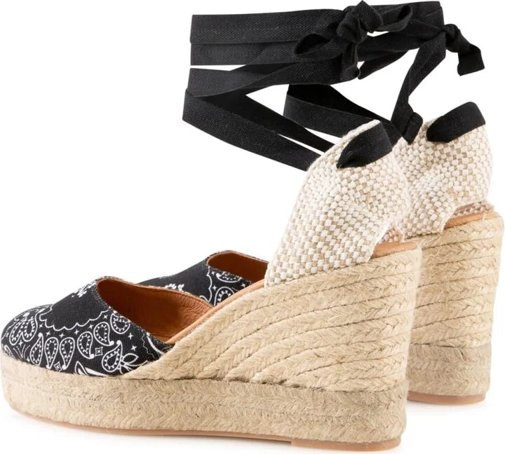 Espadrillas With High Wedge And Ankle Lace - Image 2