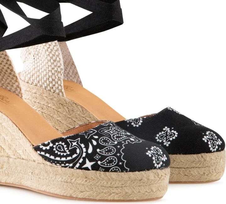 Espadrillas With High Wedge And Ankle Lace - Image 3