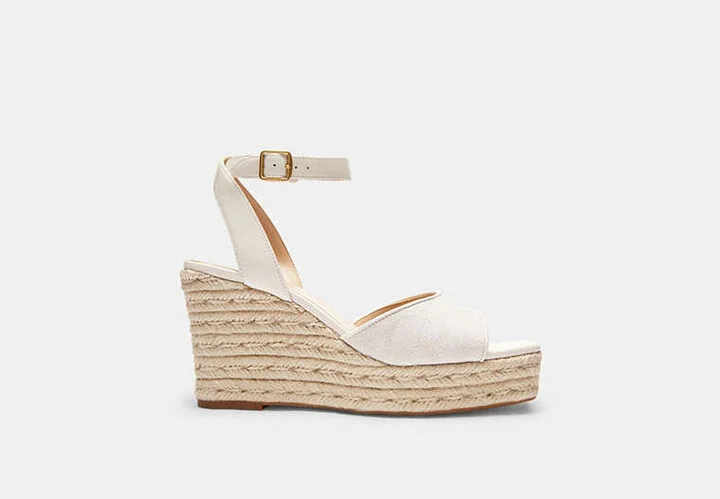 Espadrille Wedge In Signature Jacquard - Image 2