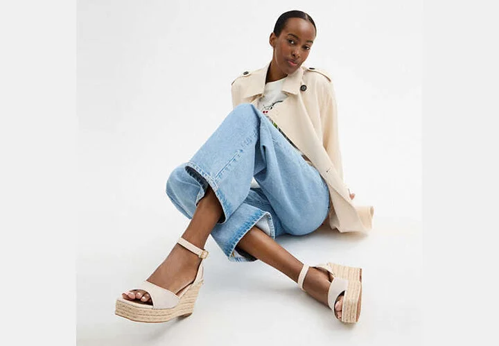 Espadrille Wedge In Signature Jacquard - Image 6