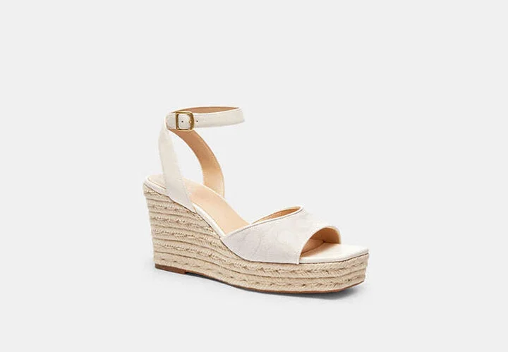 Espadrille Wedge In Signature Jacquard