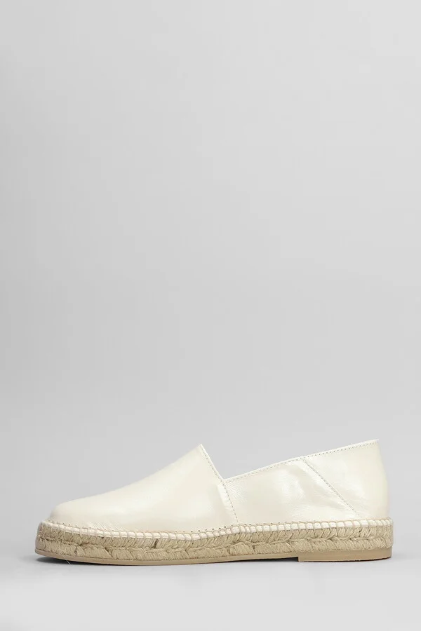 Espadrilles In Beige Leather - Image 3