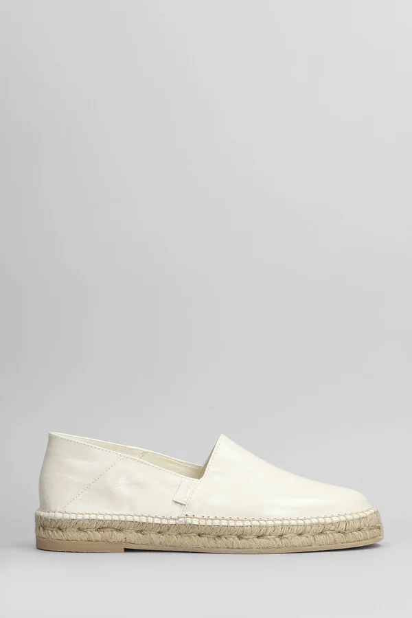 Espadrilles In Beige Leather