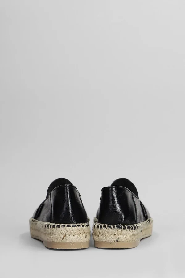 Espadrilles In Black Leather - Image 4