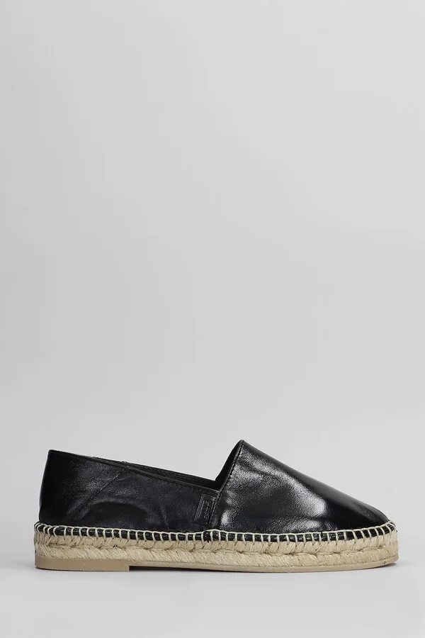 Espadrilles In Black Leather