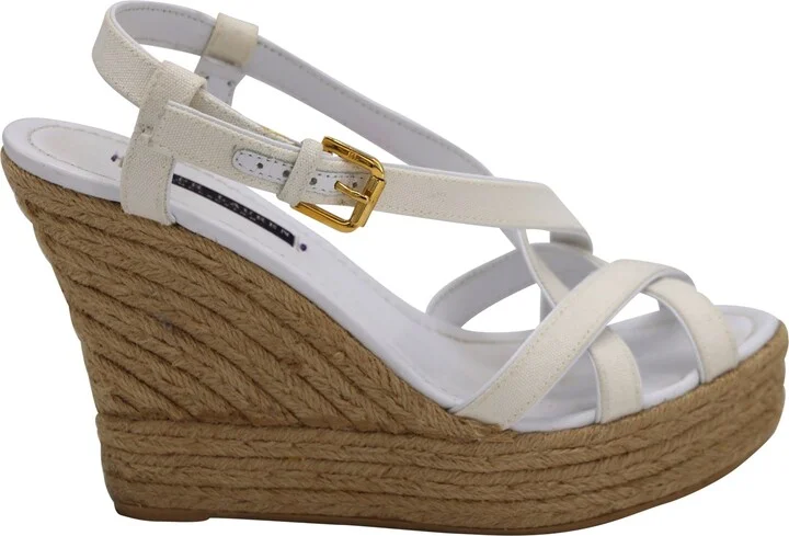 Espadrilles in White canvas