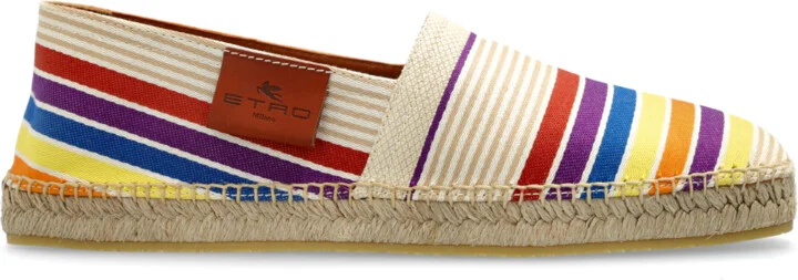 Espadrilles With Striped Pattern, , - Multicolour