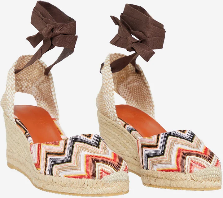 Espadrilles Zig Zag Pattern With High Wedge - Image 2