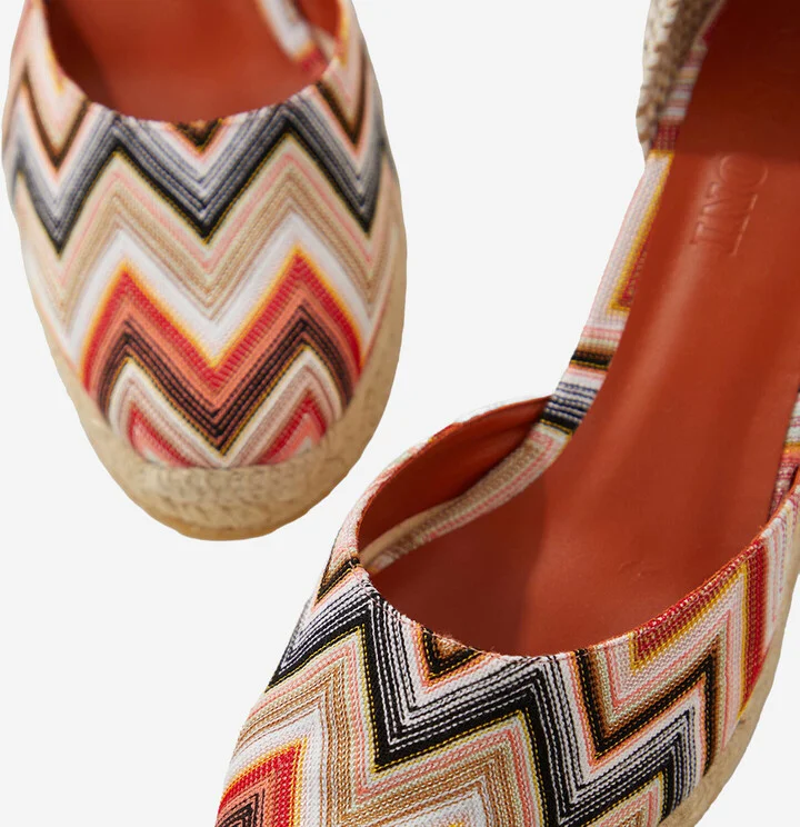 Espadrilles Zig Zag Pattern With High Wedge - Image 4