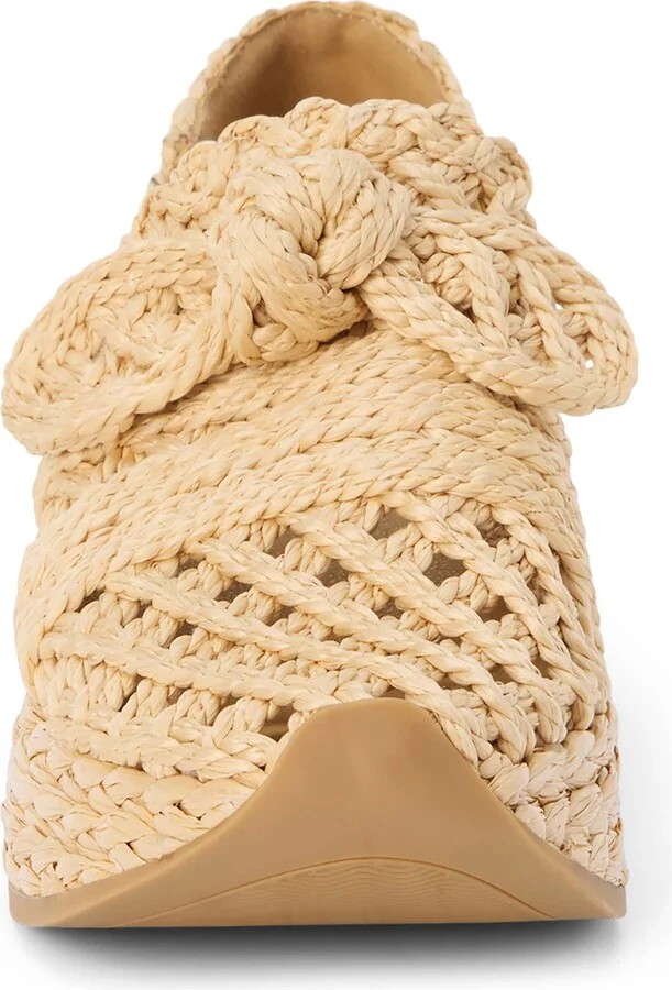 Espanola Woven Raffia Platform Sneaker - Image 3