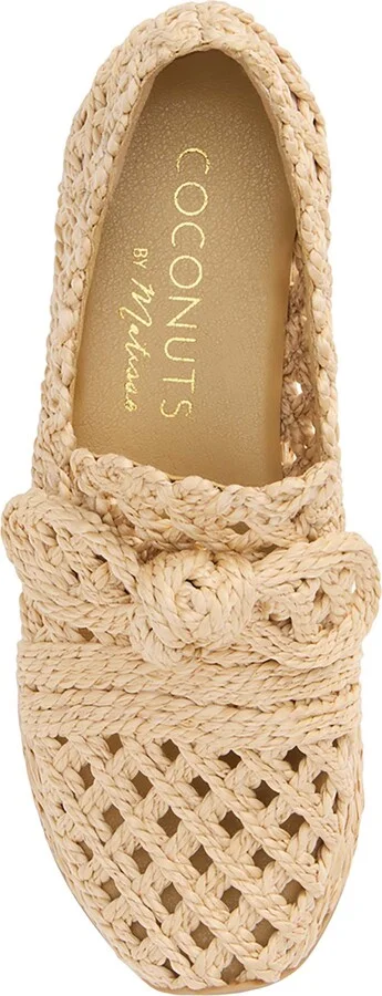 Espanola Woven Raffia Platform Sneaker - Image 4