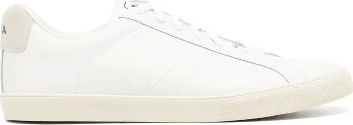 Esplar logo-print leather sneakers