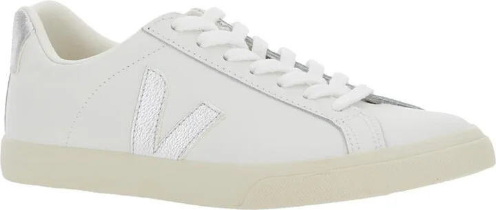'Esplar' White Sneakers With Contrasting Side Logo In Leather Woman - Image 2