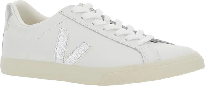 'esplar' White Sneakers With Contrasting Side Logo In Leather Woman - Image 2