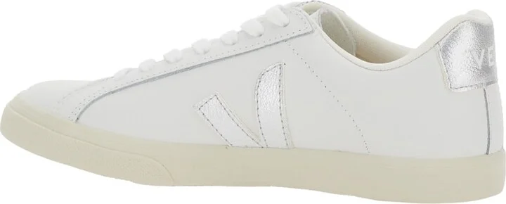 'esplar' White Sneakers With Contrasting Side Logo In Leather Woman - Image 3