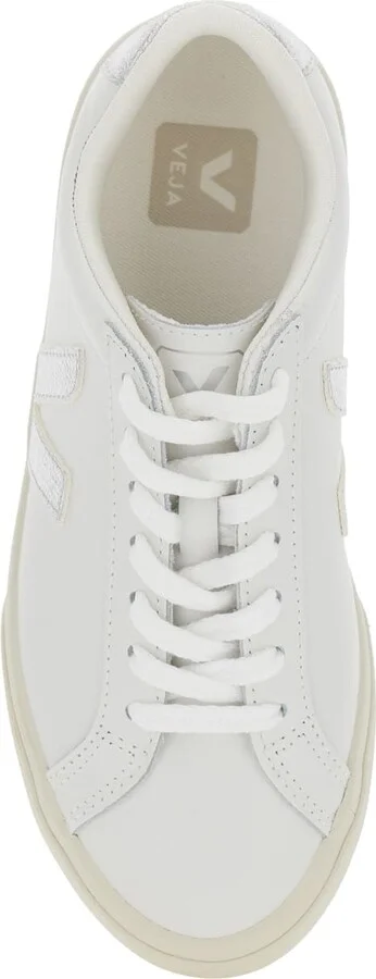 'esplar' White Sneakers With Contrasting Side Logo In Leather Woman - Image 4