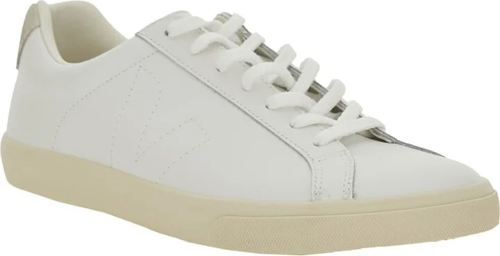 'Esplar' White Sneakers With Logo On The Tongue In Leather Woman - Image 2