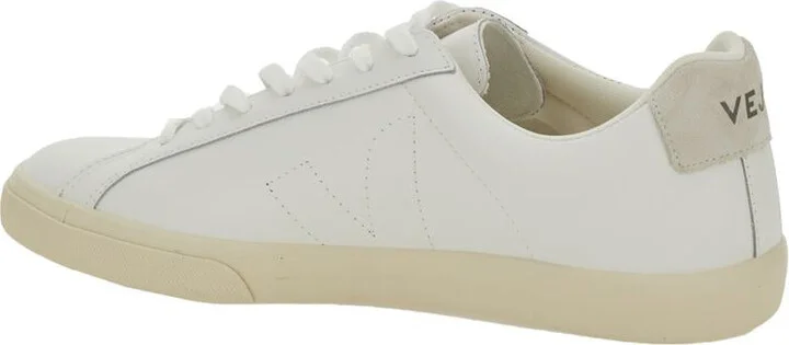 'Esplar' White Sneakers With Logo On The Tongue In Leather Woman - Image 3